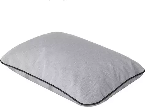 PillowPrim Маленькая подушка для сада 52х33 см, подушка для скамейки, подголовник, подлокотник, водонепроницаемая пепельно-серая Stanislaw Jurga