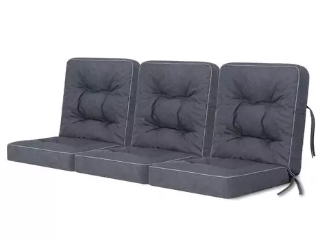 PillowPrim подушка для садовой скамейки, подушка для садовых качелей, модульная подушка, подушка для стула, темно-синяя, ширина 180 см Stanislaw Jurga, синий