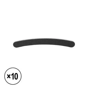 Пилочка-банан, черная, 180/240, 10 шт. Tools For Beauty