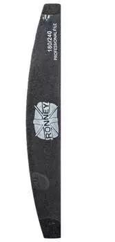 Пилочка для ногтей черная Пилочка для ногтей HALF - MOON (180/240) 12 шт RN 271 RONNEY -