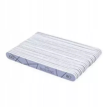 Пилочка для ногтей Mani King прямая 100/180 Набор из 25 штук, ManiKing