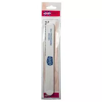 Пилочка для ногтей RONNEY Professional PREMIUM прямая пилочка белая 180/240 RN 00293