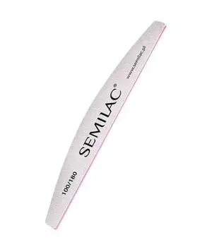 Пилочка для ногтей Semilac Nail File Halfmoon 100/180, 1 шт.