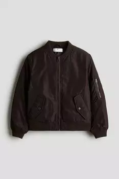 Пилотная куртка H&M, коричневый