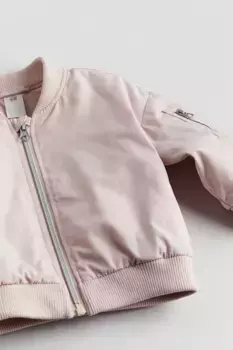 Пилотная куртка H&M, розовый