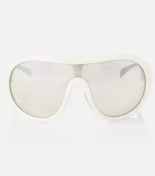 Пилотские очки-клош Moncler, White/Grey