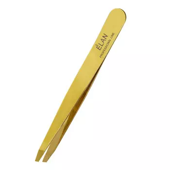 Пинцет для бровей Elan Gold в футляре Elan Коричневый Inna Marka