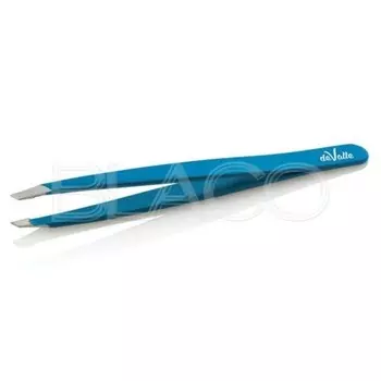 Пинцет для бровей со скошенными кончиками из нержавеющей стали - синий Xanitalia