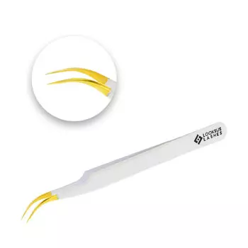 Пинцет для ресниц Белый - 2 Looksus Lashes