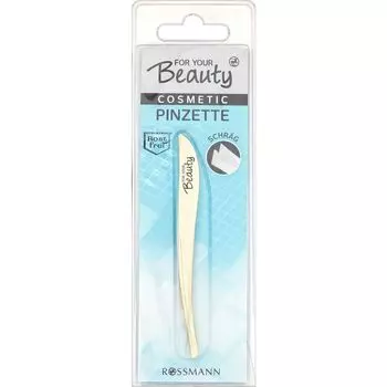 Пинцет под углом For Your Beauty, 1 шт.