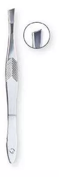 Пинцет прямой серебристый, 1 шт. Top Choice