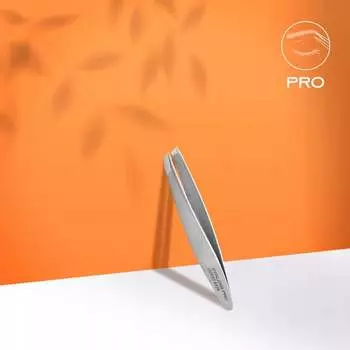 Пинцет Staleks Pro Expert TE-61/4 для оформления бровей, узкие скошенные края