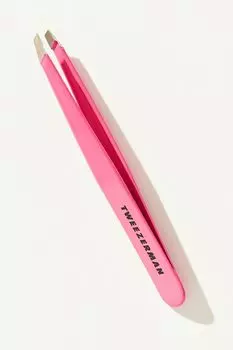Пинцет Tweezerman Pretty in Pink со скошенными краями, розовый