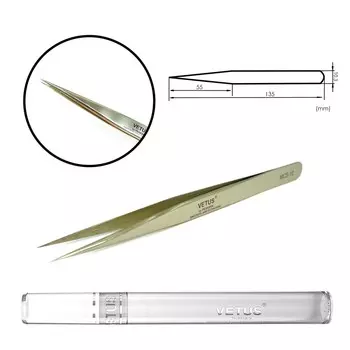 Пинцет Vetus MCS-12, шампань