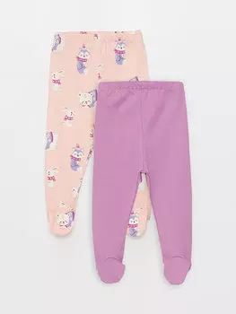 Пинетки для маленьких девочек Брюки с эластичной резинкой на талии, 2 предмета LCW baby