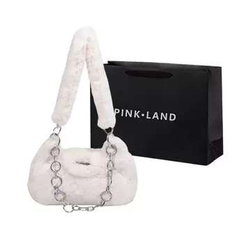 Pink·Land Женская сумка через плечо, Черный