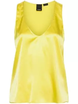 PINKO атласная блузка Marzemino, желтый