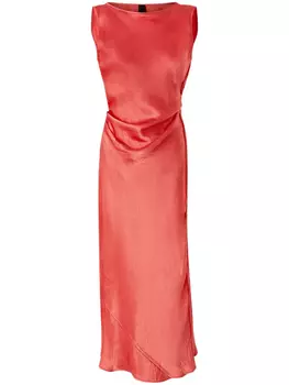 PINKO атласное платье, розовый