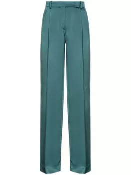 PINKO атласные брюки Laon, зеленый