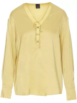 PINKO блузка с длинными рукавами, желтый