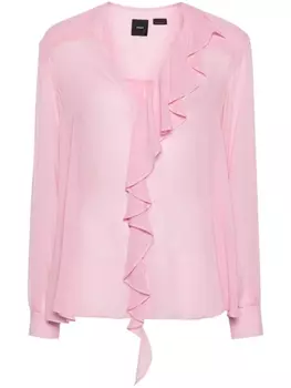 PINKO блузка с оборками, розовый