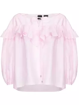 PINKO блузка с оборками, розовый