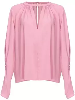 PINKO блузка с вырезом-капелькой, розовый