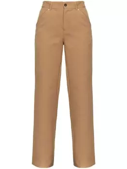 PINKO брюки Pentola прямого кроя, нейтральный цвет