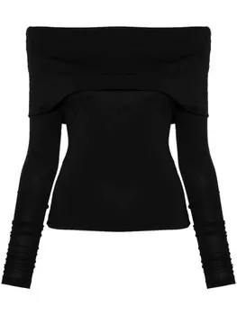 PINKO драпированный верх, черный