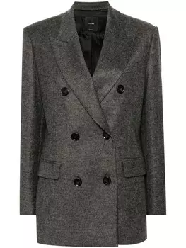 PINKO двубортный блейзер, серый