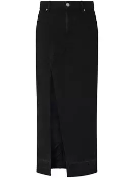 PINKO джинсовая юбка макси, черный