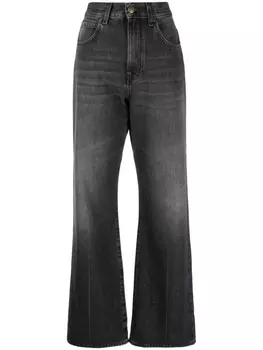 PINKO джинсы bootcut с нашивкой-логотипом, черный