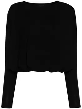 PINKO футболка из драпированного джерси, черный