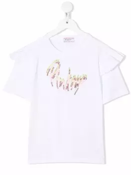 Pinko футболка с логотипом, белый
