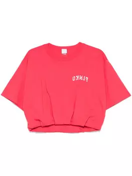 PINKO футболка с логотипом, красный