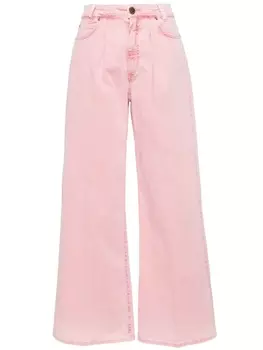 PINKO габардиновые брюки широкого коя, розовый