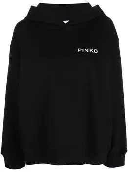 PINKO худи с логотипом, черный