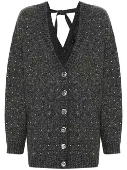 PINKO кардиган с кристаллами, черный
