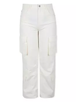 Pinko Kids брюки карго, нейтральный цвет