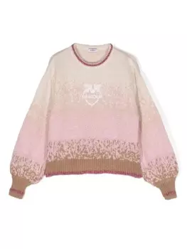 Pinko Kids джемпер с вышивкой Love Birds, розовый