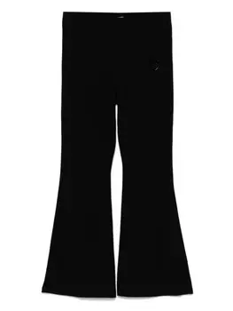 Pinko Kids легинсы с логотипом, черный