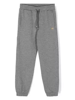 Pinko Kids спортивные штаны из люрекса и флиса, серый