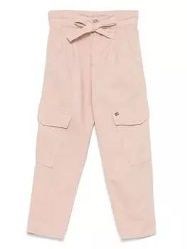 Pinko Kids зауженные брюки-карго, розовый