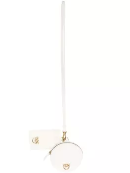 PINKO кошелек для монет с ремешком через плечо, белый