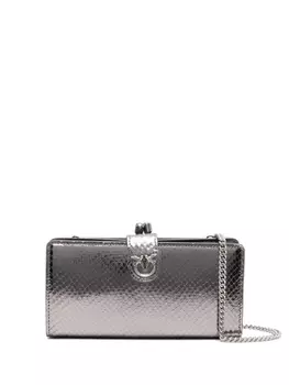 PINKO кошелек с пряжкой Love Birds, серебристый