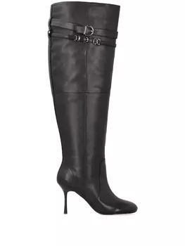 PINKO кожаные сапоги, черный