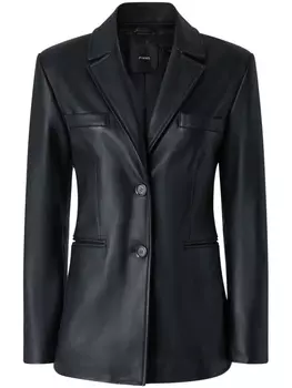 PINKO кожаный пиджак, черный