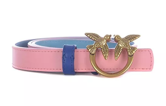 PINKO Кожаный ремень женский розовый
