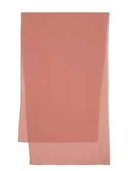 PINKO креповый шарф, коричневый