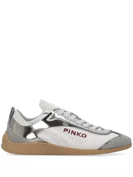 PINKO кроссовки со вставками, серебряный